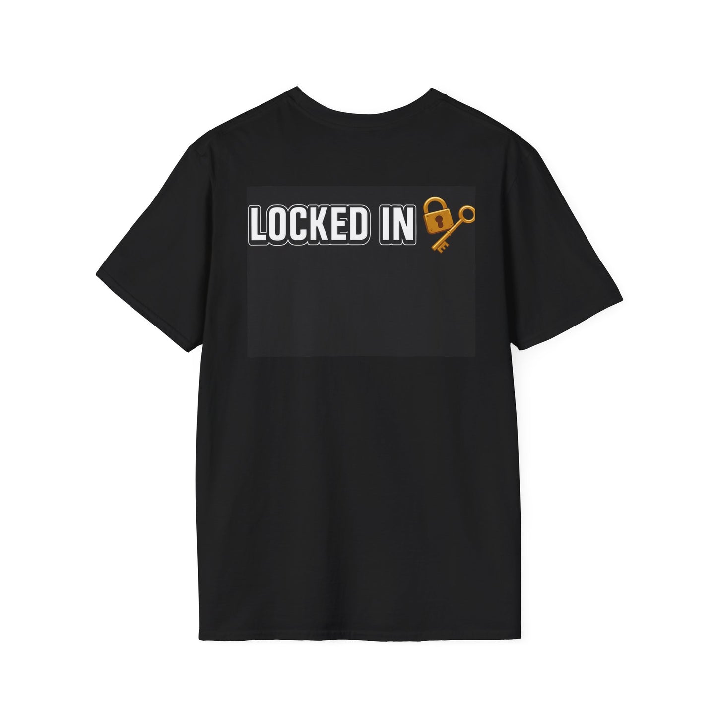 Locked In Unisex Softstyle T-Shirt | Motivational Tee, Perfect Gift for Friends, Everyday Wear, Unique Casual Style