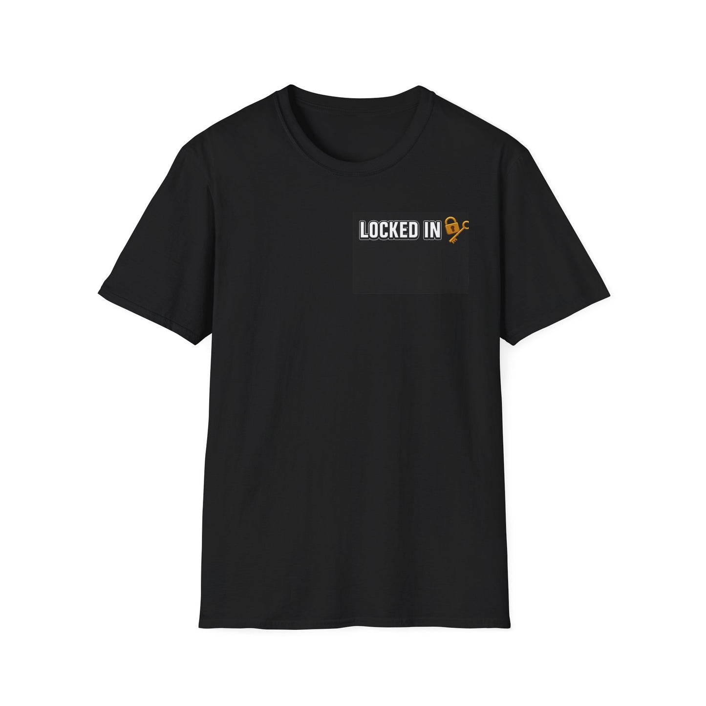 Locked In Unisex Softstyle T-Shirt | Motivational Tee, Perfect Gift for Friends, Everyday Wear, Unique Casual Style