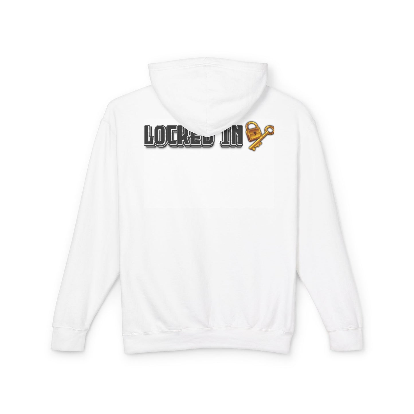 Locked In Lightweight Hooded Sweatshirt for Relaxed Lifestyle, Casual Wear, Workout Gear, Gift for Athletes, Fun Hoodie for Everyday